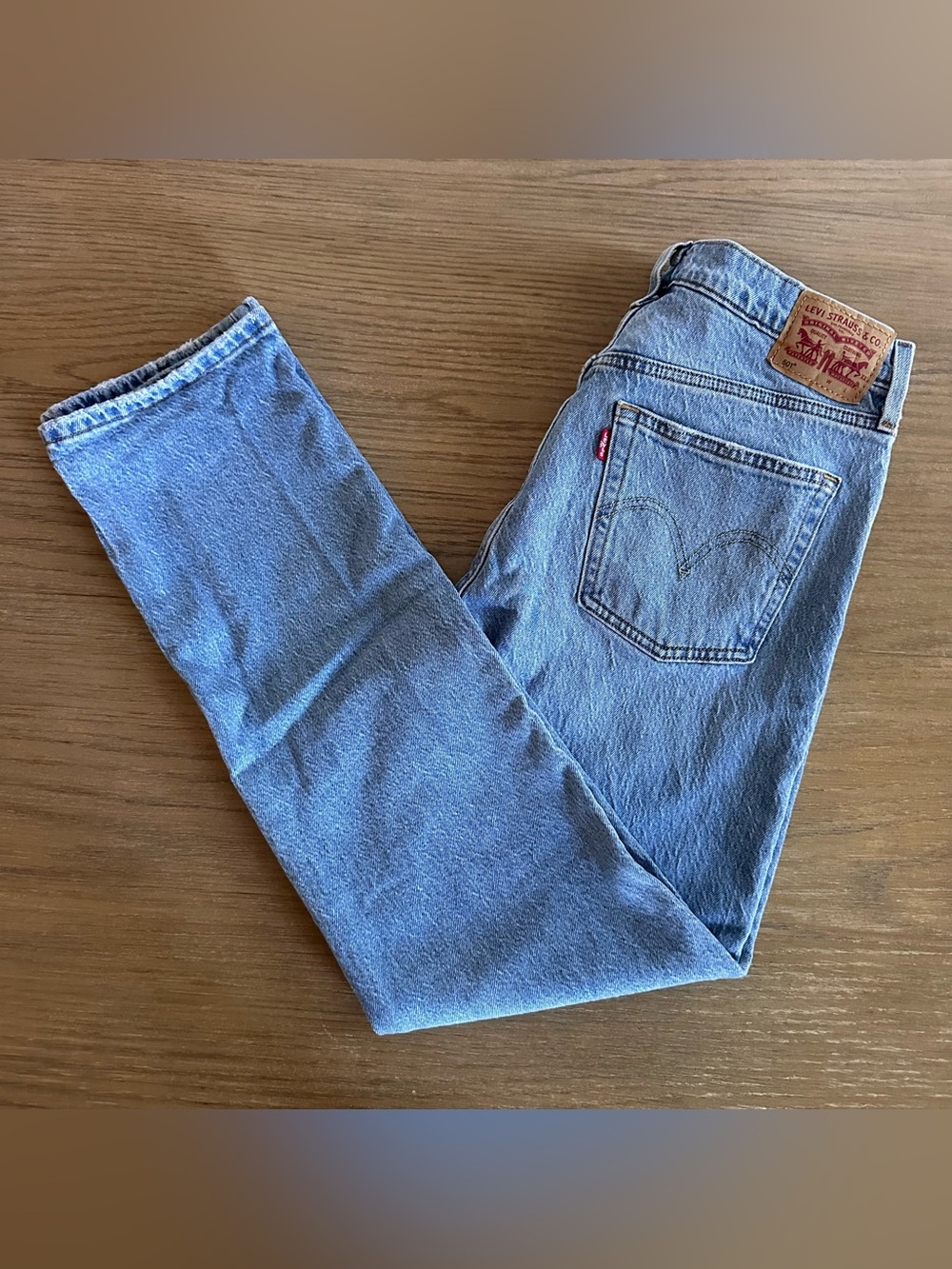 Levi’s 501 Original Fit Jeans W29 L30 Light Wash Straight Leg Denim